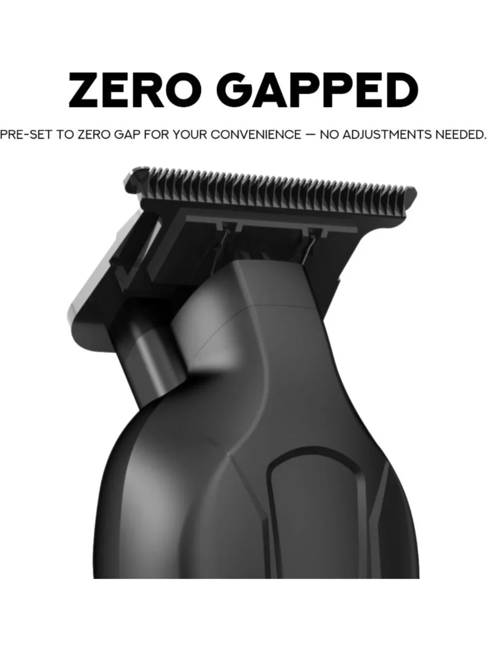 Professional Cordless Barber Trimmer - Ultra Sharp T-Blade, Fast Charge, 120 Min